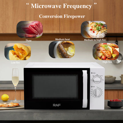 RAF Microwave Oven | 23L Large Capacity | 800W Speed Heating Power | Easy To Clean