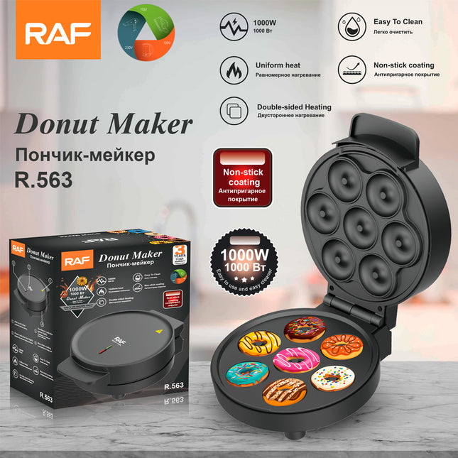 RAF Dount Maker | Double sided Heating | Non-stick Coating | uniform heat | Easy to clean