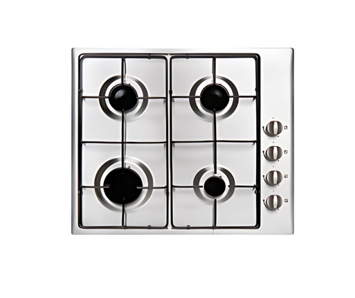 Built-in Gas Cooker | 4 Burners, Flame Safety, Auto Ignition, Adjustable Flame, Side Controls