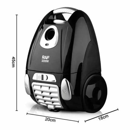 RAF Vacuum Cleaner | 1600W | Strong suction | Automatic cable reel | Washable and reusable bag included