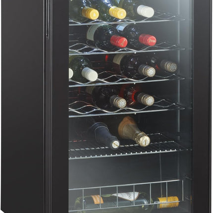 SEVERIN Wine Refrigerator | Wine Cooler for 33 Bottles | Infinitely Adjustable Temperature | Elegant and Practical Design | 95L Net Capacity | [Energy Class G]