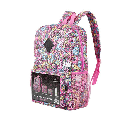 Volkano Groovy Girls 4 Piece Backpack Combo Pink