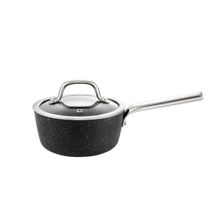 TESCOMA Saucepan PRESIDENT Stone with cover ø 16 cm, 1.3 l | Non-stick Coating | | Steam Vent | Induction Bottom | Dishwasher Safe