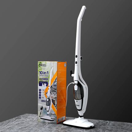 DSP 10-in-1 Steam Mop 1500W with Detachable Handheld Unit - Black