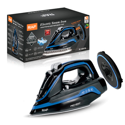 RAF 2600W Electric Steam Iron with Ceramic Soleplate & Vertical Steaming