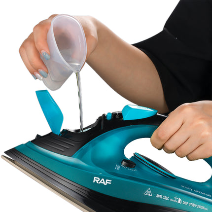 RAF Cordless Electric Iron | 2400W | Ceramic bottom plate | Ceramic Chassis | Automatic Cleaning | Anti-drop Function