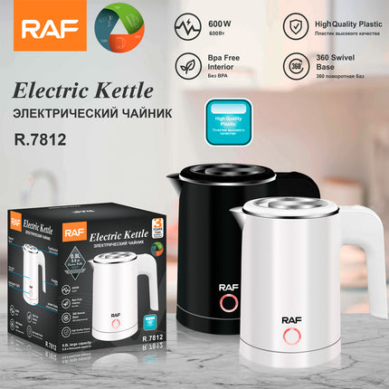 RAF Electric Kettle 600W | 1L Capacity | 360 Swivel Base