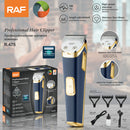 RAF Professional Hair Clipper 3W | length Adjustment | Haigh Power Machine | Stainless Steel Blade | 50 Mins Operating Time