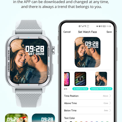 COLMI M41 Smart Watch |1.9” HD Screen | Rotary Button | Bluetooth Call | Calculator Function | Voice Assistant | IP67 Waterproof | up to 7 days Battery Life | Multiple Sports modes | Smart Notifications Reminder