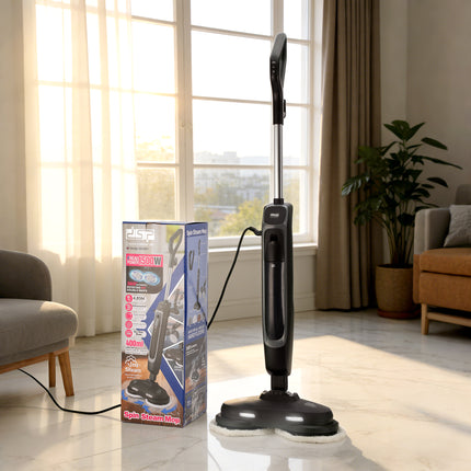 DSP Spin Steam Mop 1500W with 360° Rotating Double Mops
