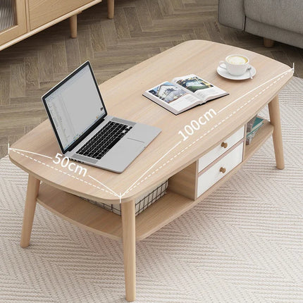 Japanese Style Coffee Table / TV Stand with Drawers