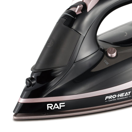 RAF Digital Electric Steam Iron | 2600W | Vertical Steaming | Large Capacity Water Tank | Gold Ceramic Bottom | Auto-off | 3 Years Warranty