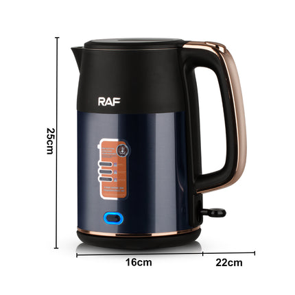 RAF Electric Kettle | 2L Capacity | 1800W | High Quality Stainless Steel