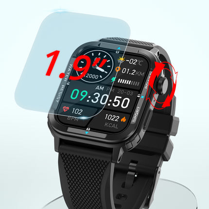 COLMI M41 Smart Watch |1.9” HD Screen | Rotary Button | Bluetooth Call | Calculator Function | Voice Assistant | IP67 Waterproof | up to 7 days Battery Life | Multiple Sports modes | Smart Notifications Reminder