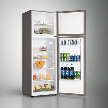 AVG - FRIDGE WITH TOP MOUNTED FREEZER , 209 LTR - STATIC - CLASS E | INOX
