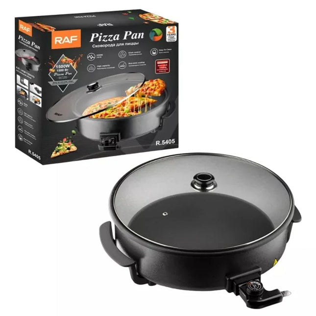 RAF Pizza Pan | 1500W | 6.0L Capacity | 2 Layers Non-Stick Coating | Temperature Control | Easy to Clean