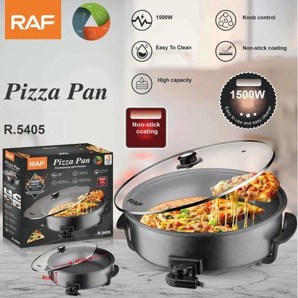 RAF Pizza Pan | 1500W | 6.0L Capacity | 2 Layers Non-Stick Coating | Temperature Control | Easy to Clean