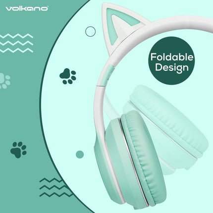 Volkano Whisker Series Bluetooth Cat Ear Headphones