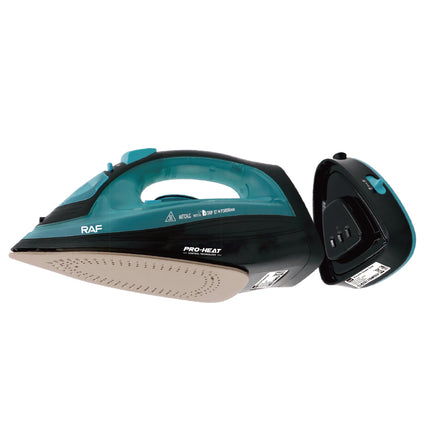 RAF Cordless Electric Iron | 2400W | Ceramic bottom plate | Ceramic Chassis | Automatic Cleaning | Anti-drop Function