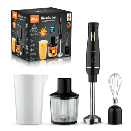 RAF 4in1 Blenders Set | 800W | 600ml Blender Jar | two plug | egg beater | mince cup | measuring cup