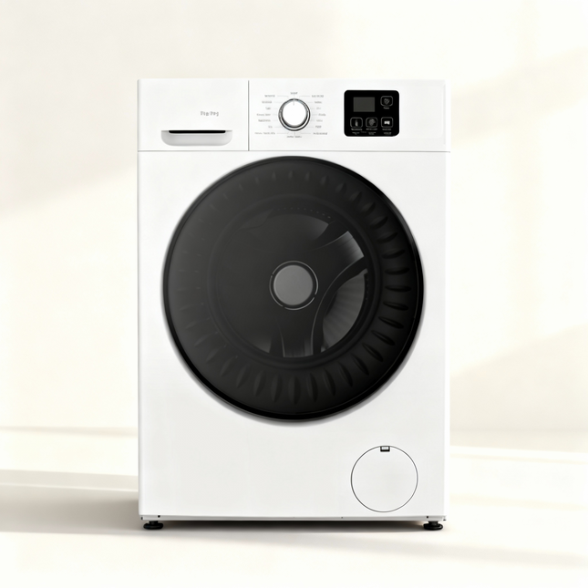 Hyundai 8KG Washing Machine | 1200RPM, Inverter Motor, 16 Programs, Low Noise, Energy Efficient