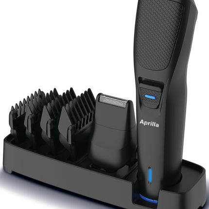 Kiwi Hair Trimmer | T-Blade Stainless | 4 Guide combs | Charging Indicator Light | Storage base with stand, hanger hook