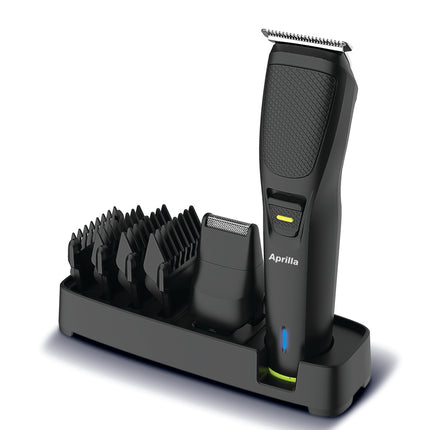 Kiwi Hair Trimmer | T-Blade Stainless | 4 Guide combs | Charging Indicator Light | Storage base with stand, hanger hook