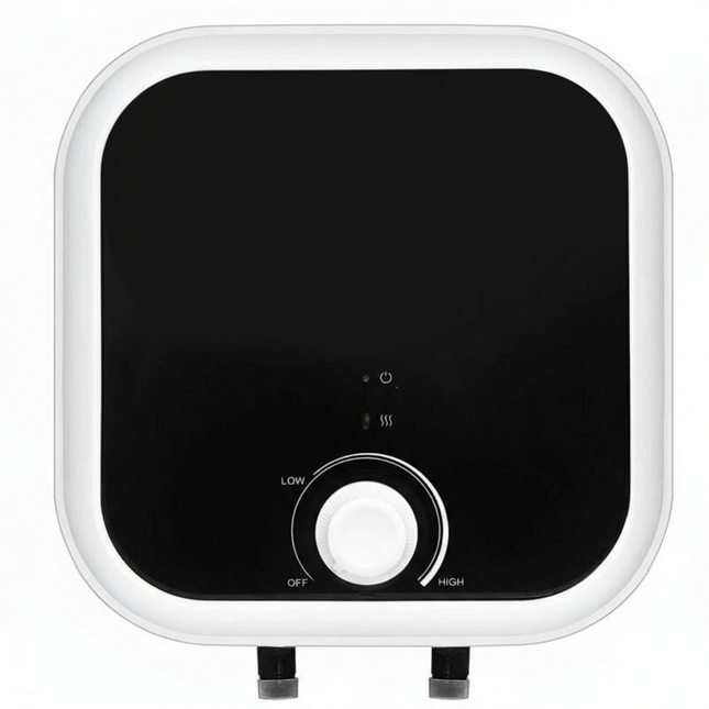 AVG Midea water heater on white background