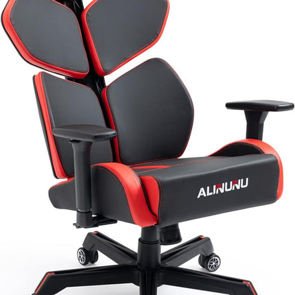 ALINUNU Gaming Chair - Modern Style - Adjustable, Swivel - Leather Furniture Finish - 60 lbs Item Weight, 4 Height Positions