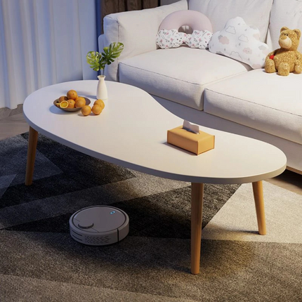 Warm White Nordic Small Coffee Table Economic Design