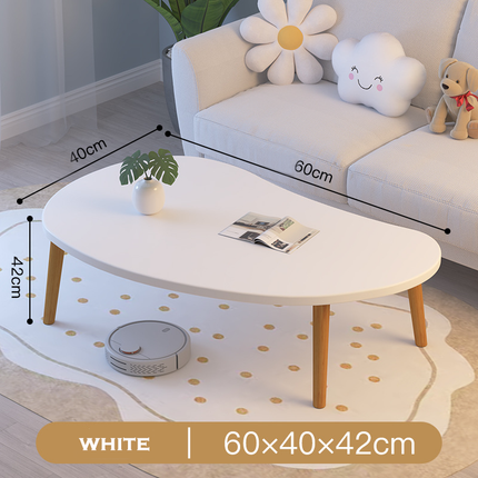 Warm White Nordic Small Coffee Table Economic Design