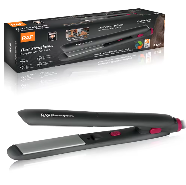 RAF 2-in-1 Hair Straightener | Fast Heating