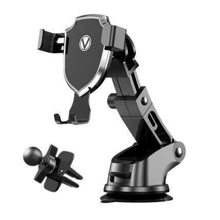 Prochimps Car Phone Holder | Mechanical Gear | Gravity Automatic Lock | 360 Degree Rotation