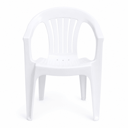 Outdoor Plastic Arm Chair – Stackable