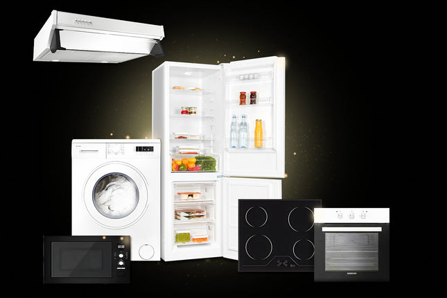 Combo Offer: Fridge, Cooker Hood, Washing Machine, Induction Hob, Built-in Oven & Microwave – Complete Kitchen Set