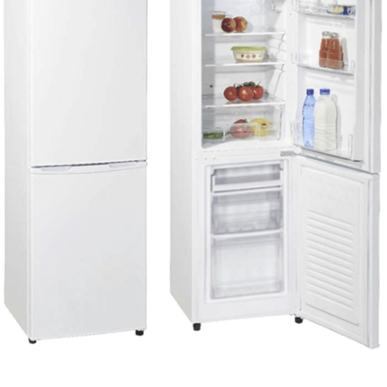 Geratek Wasilla Fridge-Freezer Combination 173 Liters | White |  Energy Efficiency E | Adjustable Thermostat | Automatic Cooling Defrost | Glass Shelves