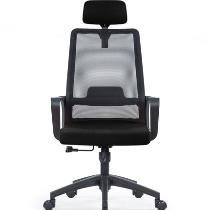 Prochimps Office Chair with Ergonomic Design, High Resilience Sponge, Fabric Mesh Back, and Adjustable Headrest for Ultimate Comfort and Support.