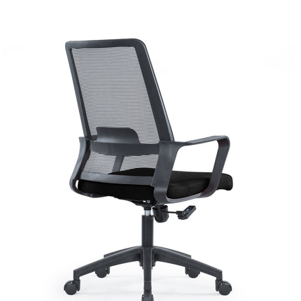 Office Chair with Lumbar Support, Height Adjustable, Swivel, and Mesh Back for Home Office