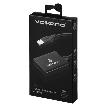 Volkano Relay Series USB to HDMI Adapter 4K 30Hz