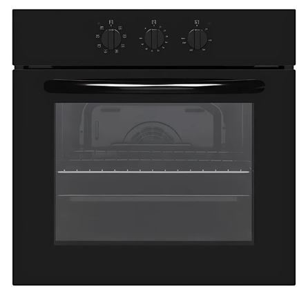 AVG 8 Function Built-in Oven with Grill, 65L Capacity, A Energy Rating, Black Glass Finish, 10 Cooking Programs