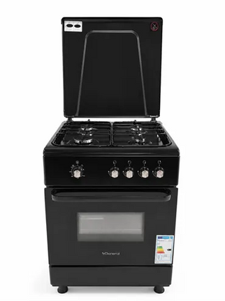 Fiesta - Freestanding Gas Oven 60cm with 4 Burners - Black