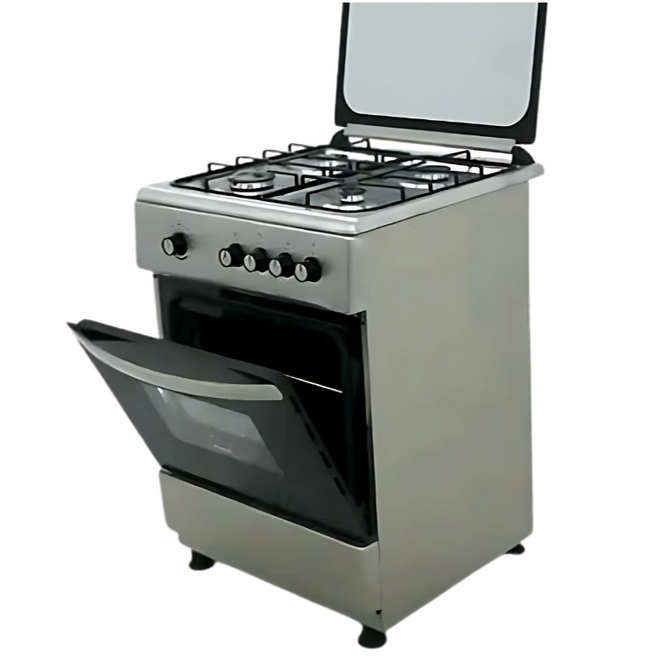 Free standing oven on white background