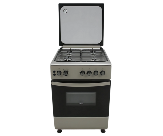 Free standing cooker on white background