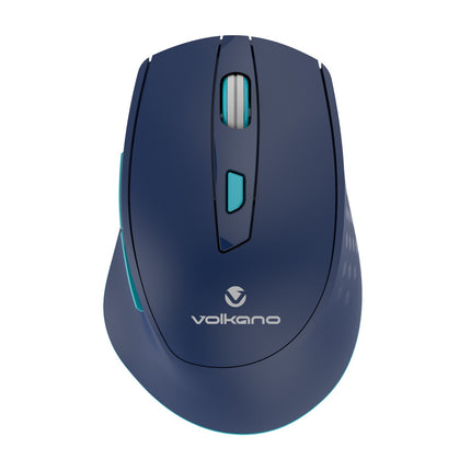 Volkano Chrome Series 2.4Ghz Wireless Ergonomic - Blue | Black