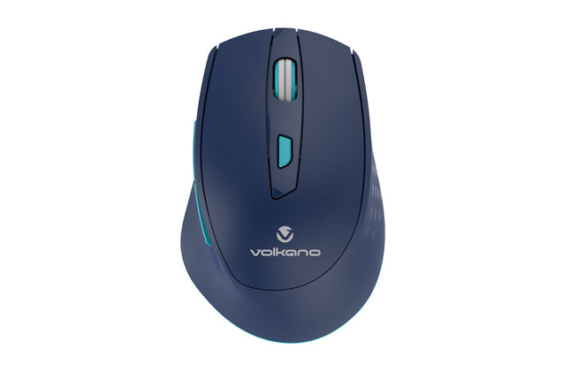 Volkano Chrome Series 2.4Ghz Wireless Ergonomic - Blue | Black