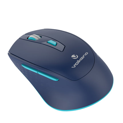 Volkano Chrome Series 2.4Ghz Wireless Ergonomic - Blue | Black