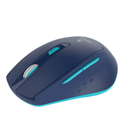 Volkano Chrome Series 2.4Ghz Wireless Ergonomic - Blue | Black