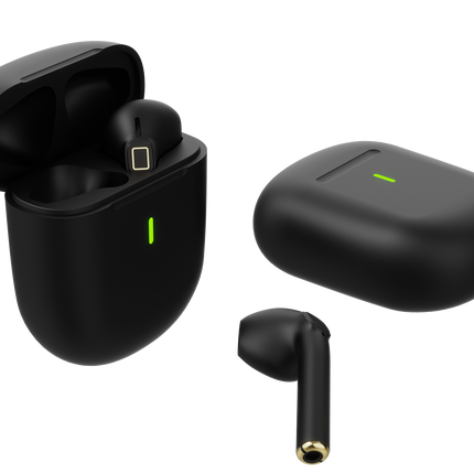 TWS Earbods with rubber oil surface |  > 5 hours Battery Working | Type C | 1 hour Charging Time