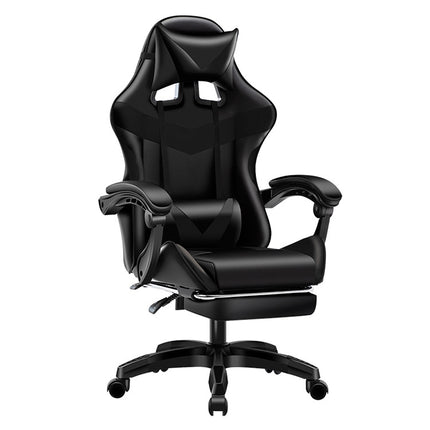Gaming Chair with Footrest | Built-in Lumbar Cushion | Adjustable Armrest | Reclining High Back