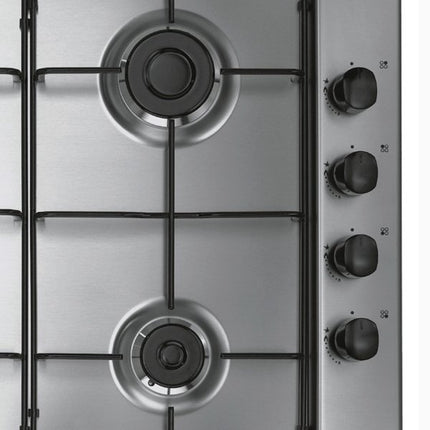 60cm 4-Burner Gas Hob – Inox Body, Auto Ignition & Safety Features